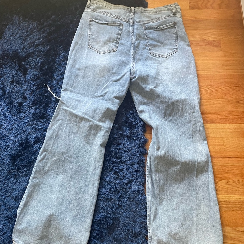 Distressed jeans